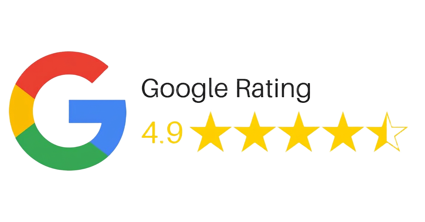 4.9 / 5.0 Google Reviews
