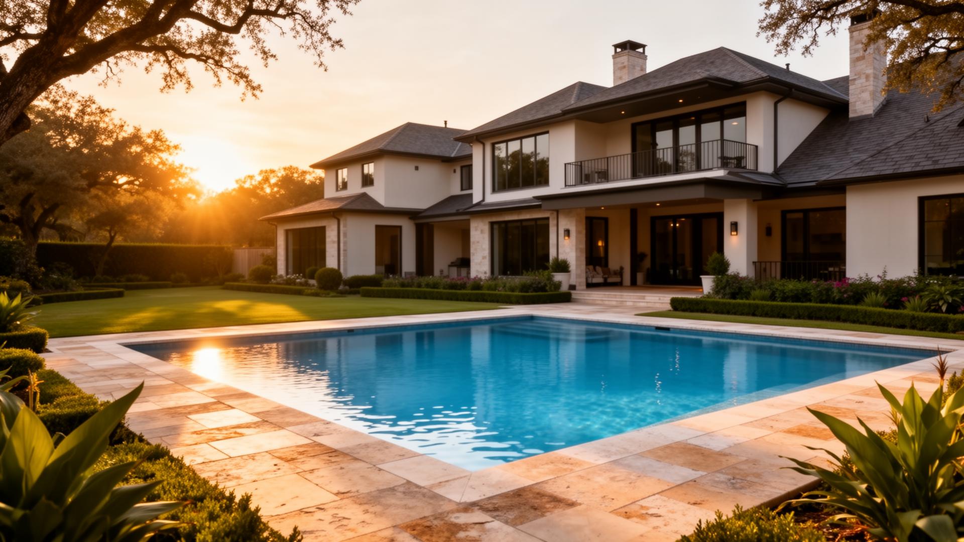 Luxury remodeled backyard pool